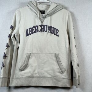 Abercrombie & Fitch Men's Hoodie with Mascot and Logo Graphic Size XS '90's